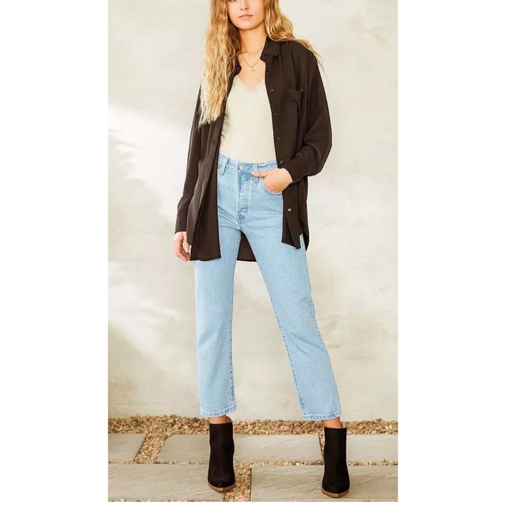Levi’s 501 original cropped high rise jeans 28 NWT